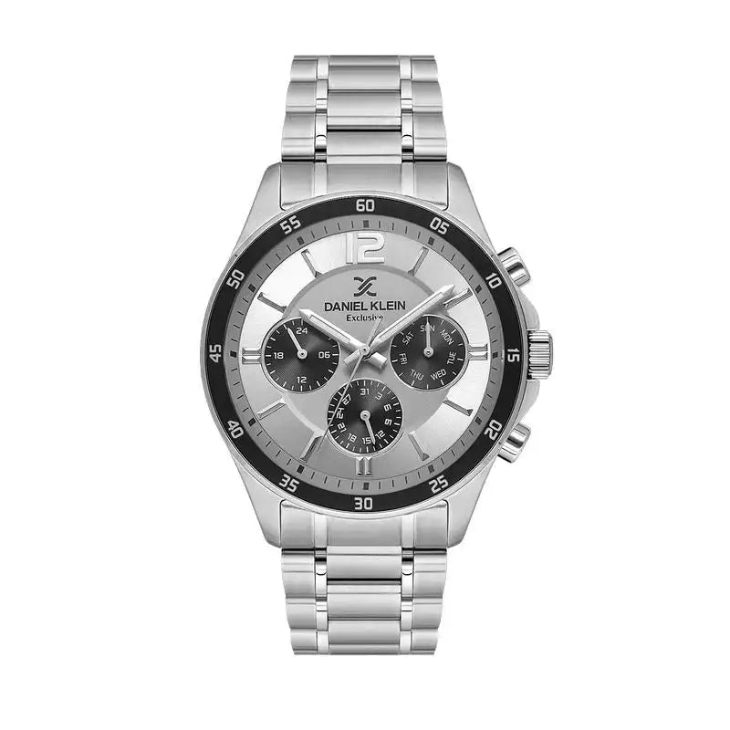 Daniel Klein Exclusive Silver Dial Multifunction Watch