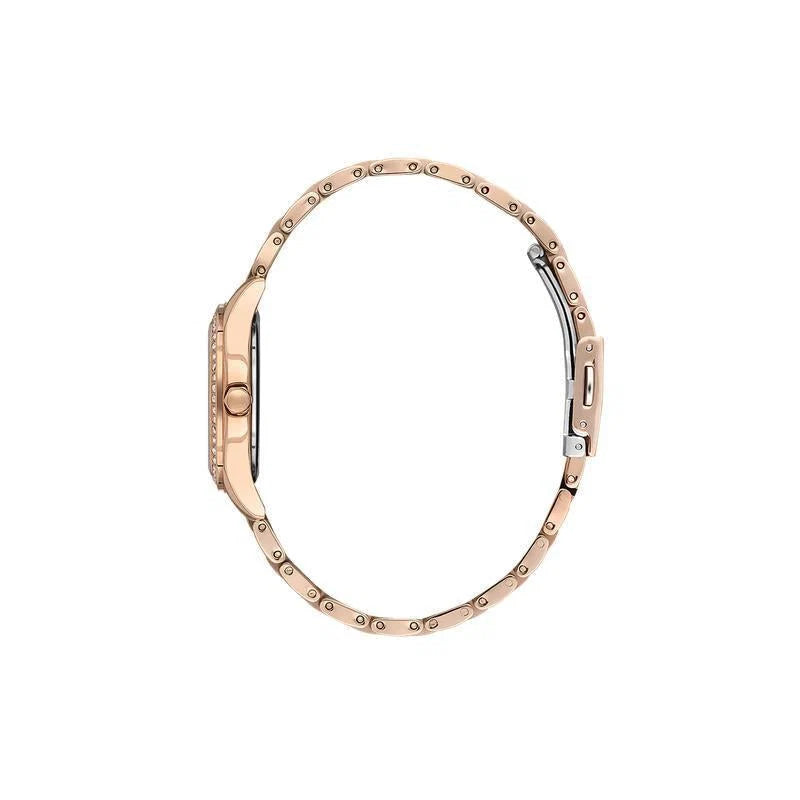 Daniel Klein Premium Quartz Blue Sunray Dial Rose Gold Stainless Steel Watch with Crystals (DK113866-5)