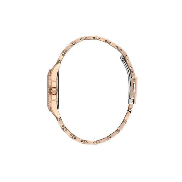 Daniel Klein Premium Quartz Blue Sunray Dial Rose Gold Stainless Steel Watch with Crystals (DK113866-5)
