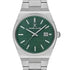 Daniel Klein DK.1.13649-3 quartz watch with green textured dial, stainless steel integrated bracelet, date function, 45mm case