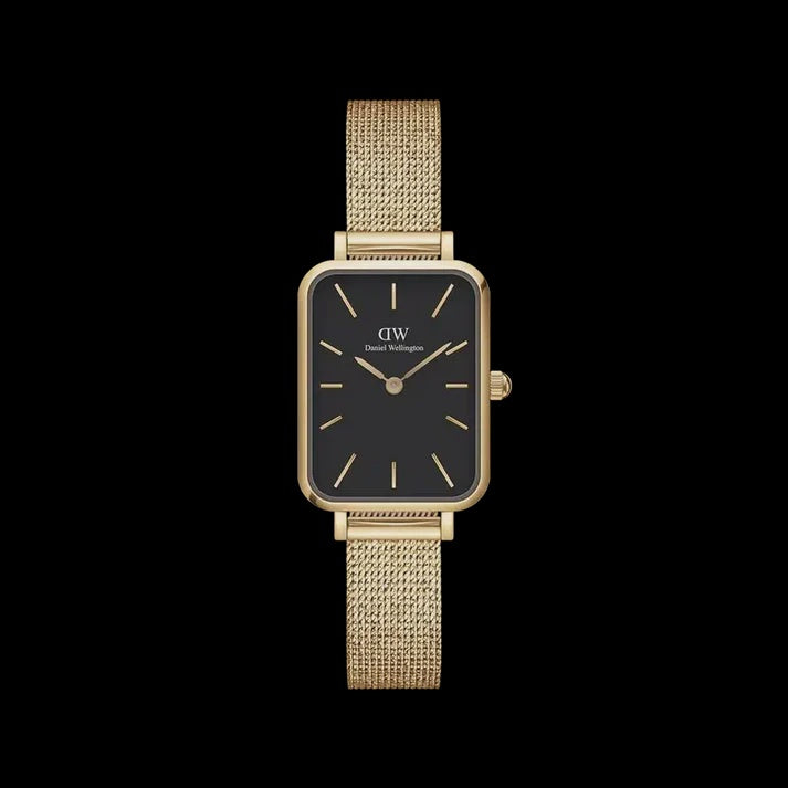 Daniel Wellington Quadro Pressed Evergold Gold Watch 20x26mm
