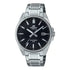Casio Edifice EFV-160D-1AVDF stainless steel watch with black dial and date display on steel bracelet