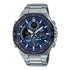 Casio Edifice ECB-950DB-2ADF Tough Solar Bluetooth chronograph watch with blue dial and stainless steel bracelet