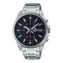 Casio Edifice EFV-610D-1AVUDF quartz chronograph watch with black dial and stainless steel bracelet