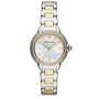 Emporio Armani Mia AR11524 women's quartz watch with mother-of-pearl dial, crystal bezel, and two-tone stainless steel bracelet