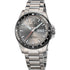 Festina Titanium F20698/1 quartz watch with grey dial, titanium bracelet, black bezel, and day-date display