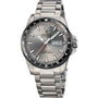 Festina Titanium F20698/1 quartz watch with grey dial, titanium bracelet, black bezel, and day-date display