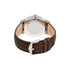 Leather strap with single prong buckle on Fossil FS5439 watch