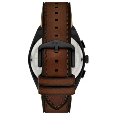 Everett Brown Quartz Leather Dark Brown Dial Analog Men's Watch