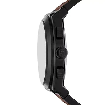Everett Brown Quartz Leather Dark Brown Dial Analog Men's Watch