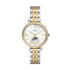 Fossil Jacqueline ES5166 moonphase two-tone stainless steel watch with mother-of-pearl dial and crystal bezel