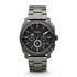 Fossil Machine FS4662 chronograph watch in smoke grey ion-plated stainless steel with black dial and three sub-dials