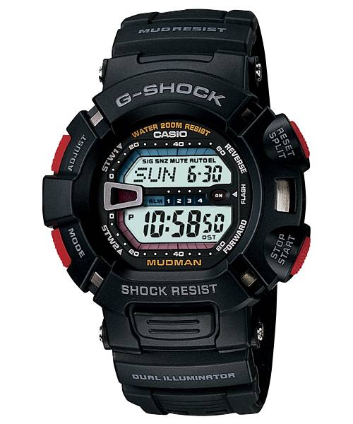 Casio G-Shock Mudman G-9000-1VDR – Black Resin Digital Outdoor Watch
