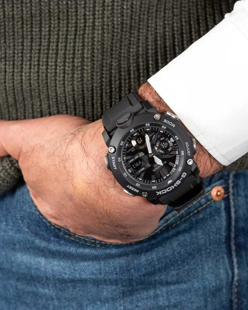 Casio G-Shock GA-2000S-1A Carbon Core Guard Analog-Digital Quartz Black Watch