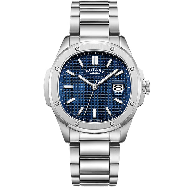 Rotary Cambridge APEX100 Quartz Blue Dial Stainless Steel Watch (GB05575/05)