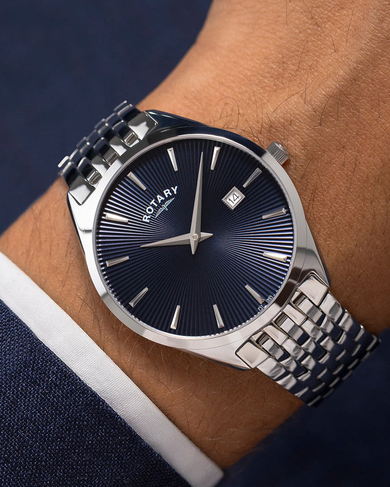Rotary Men’s ultra slim steel watch – GB08010/05 - Cassim & Co South Africa