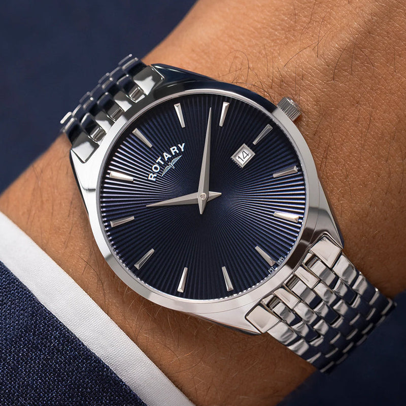Rotary Men’s ultra slim steel watch – GB08010/05 - Cassim & Co South Africa