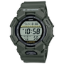 Casio G-SHOCK GD-010-3DR digital watch with round resin case, front view