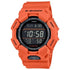 Casio G-Shock GD-010-4DR orange resin digital watch with black dial and shock resistant case