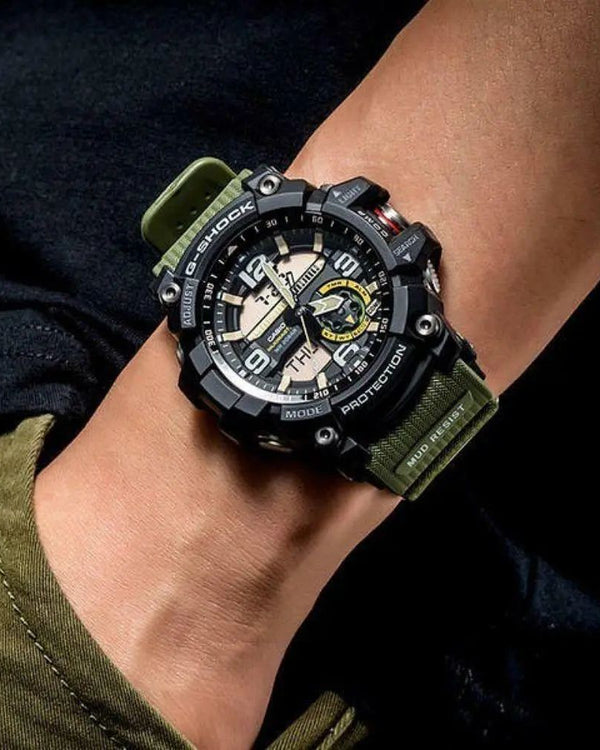 Casio G-Shock Mudmaster GG-1000-1A3 Quartz Ana-Digi Green Strap Watch (GG-1000-1A3DR)