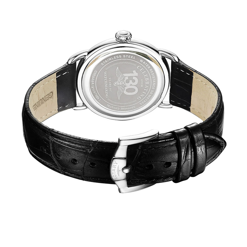 Rotary Canterbury Quartz White Dial Stainless Steel Watch (GS02424/21)