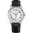 Rotary Canterbury GS02424/21 quartz watch with 38mm stainless steel case, textured silver dial with Roman numerals, small seconds sub-dial, and black leather strap