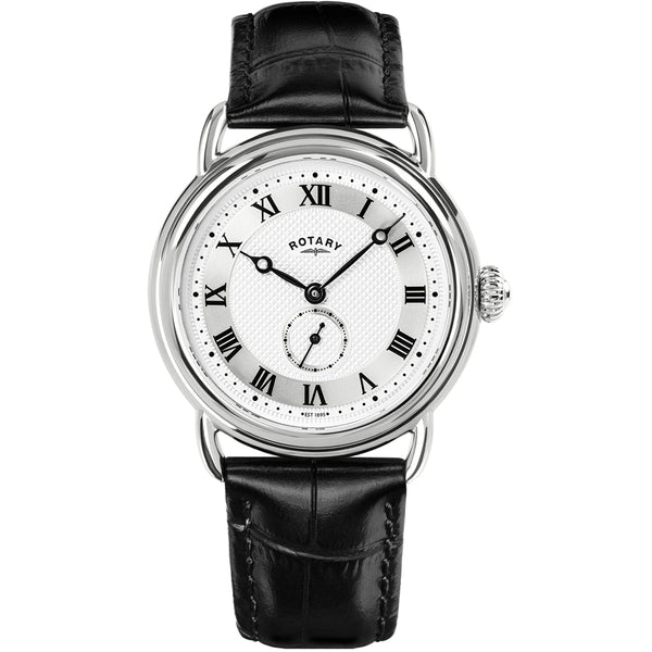 Rotary Canterbury Quartz White Dial Stainless Steel Watch (GS02424/21)