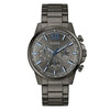 Guess Walker GW0900G7 chronograph watch with 44mm gunmetal grey stainless steel case, blue-accented dial, and matching bracelet
