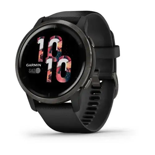 Garmin Venu® 2 Slate Stainless Steel Bezel With Black Case And Silicone Band 010-02430-11 - Cassim & Co South Africa