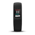 Garmin vívofit 4 fitness activity tracker in black with large textured silicone band and colour display showing time and activity stats
