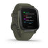 Venu® Sq – Music Edition, Slate Aluminium Bezel with Moss Case and Silicone Band - Cassim & Co South Africa