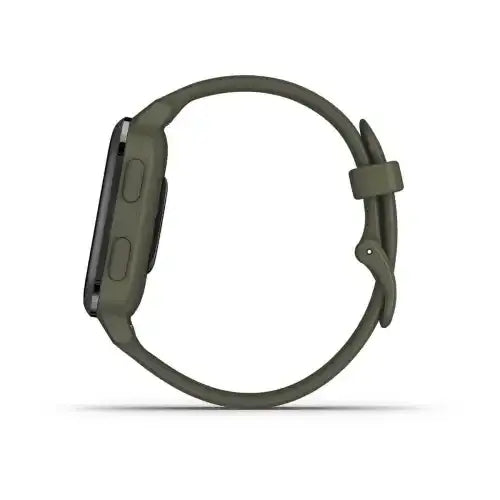 Venu® Sq – Music Edition, Slate Aluminium Bezel with Moss Case and Silicone Band - Cassim & Co South Africa