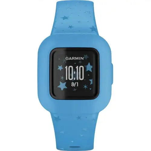 Garmin Vívofit Jr. 3 Blue Stars kids fitness tracker with colour display and silicone strap reference 010-02441-02