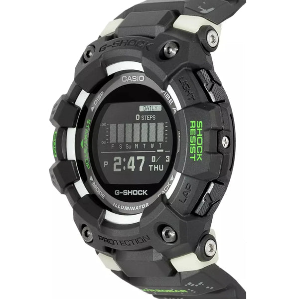 Casio G-Shock G-Squad GBD-100LM-1DR Quartz Digital Bluetooth Sports Watch 200M Black Resin (GBD-100LM-1)