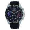 Seiko SSB347P1 Quartz Chronograph Black Dial Stainless Steel Watch (SSB347P1)
