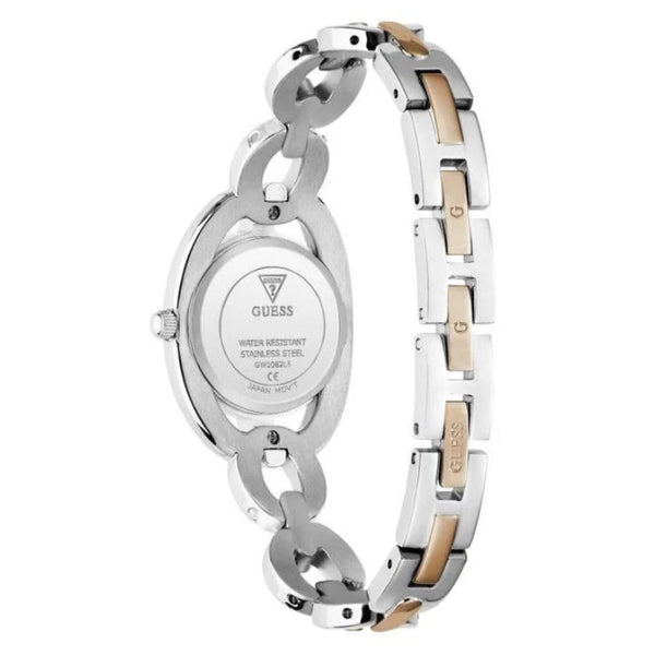 Guess GW1082L5 Quartz Two-Tone Crystal-Set Bezel Ladies Watch (GW1082L5)