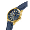 Guess Peak Quartz Multifunction Blue Dial Gold-Tone Stainless Steel Watch (GW0964G2)
