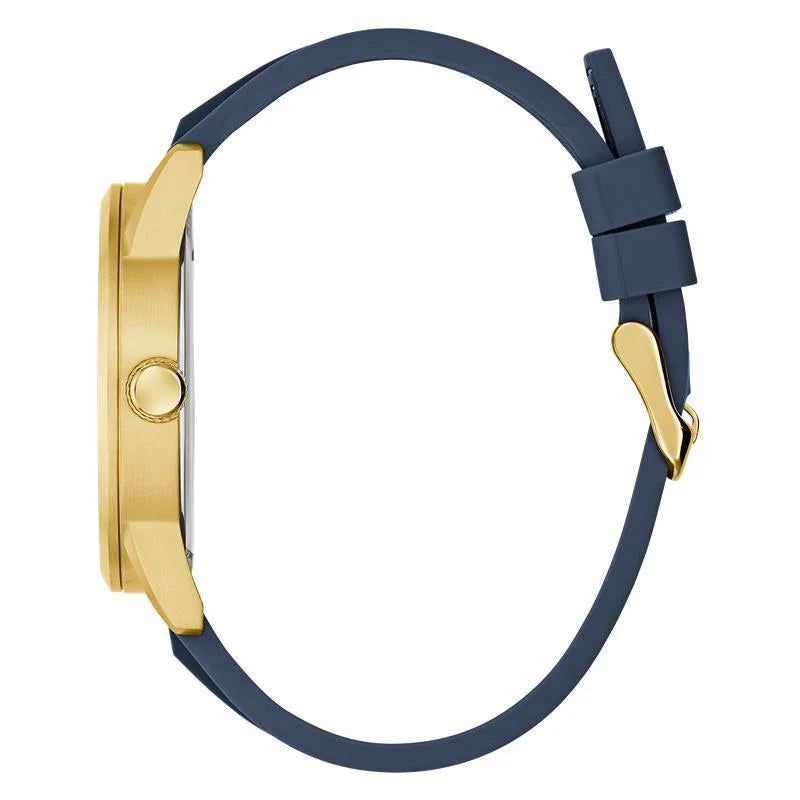 Guess Peak Quartz Multifunction Blue Dial Gold-Tone Stainless Steel Watch (GW0964G2)