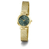 Guess Cecelia Quartz Green Dial Gold-Tone Mesh Watch (GW1086L2)