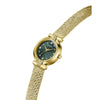 Guess Cecelia Quartz Green Dial Gold-Tone Mesh Watch (GW1086L2)
