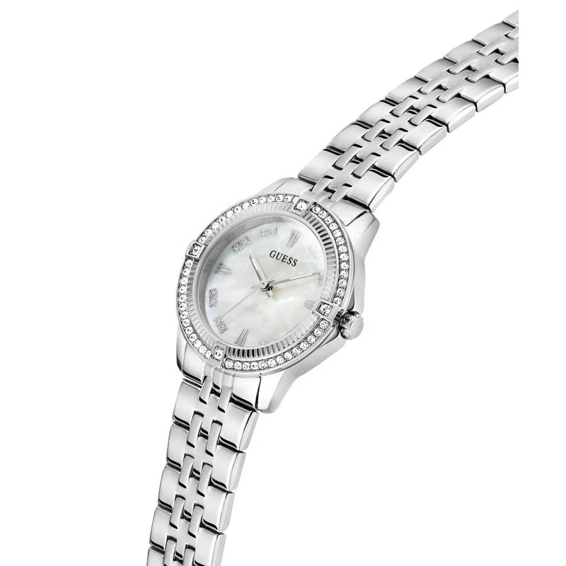 Guess Colette Quartz Mother-of-Pearl Dial Stainless Steel Ladies Watch (GW1027L1)