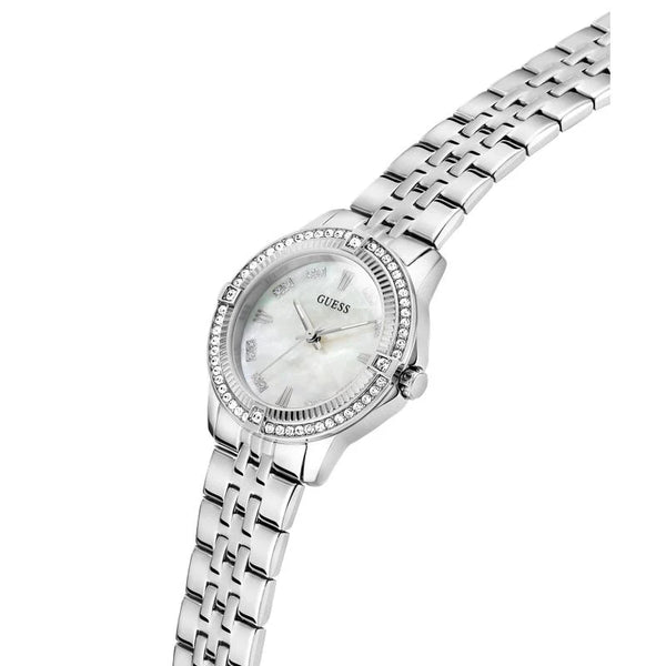 Guess Colette Quartz Mother-of-Pearl Dial Stainless Steel Ladies Watch (GW1027L1)