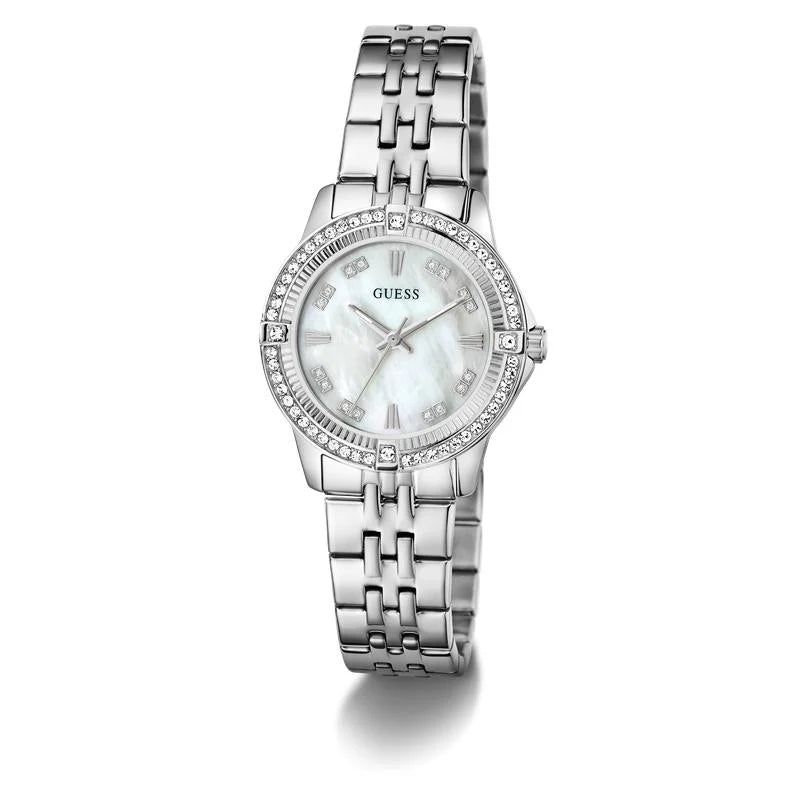 Guess Colette Quartz Mother-of-Pearl Dial Stainless Steel Ladies Watch (GW1027L1)
