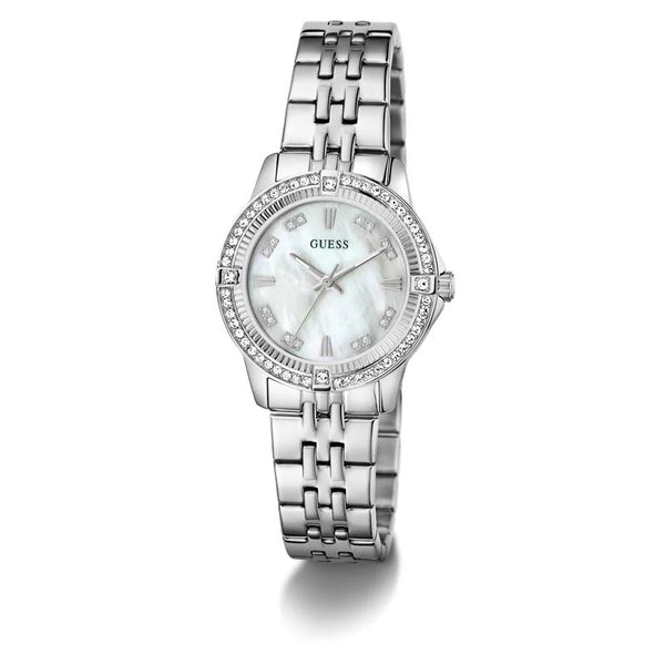 Guess Colette Quartz Mother-of-Pearl Dial Stainless Steel Ladies Watch (GW1027L1)