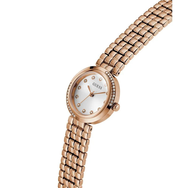 Guess Clara Quartz Rose Gold Mother-of-Pearl Dial Ladies Watch (GW0930L3)