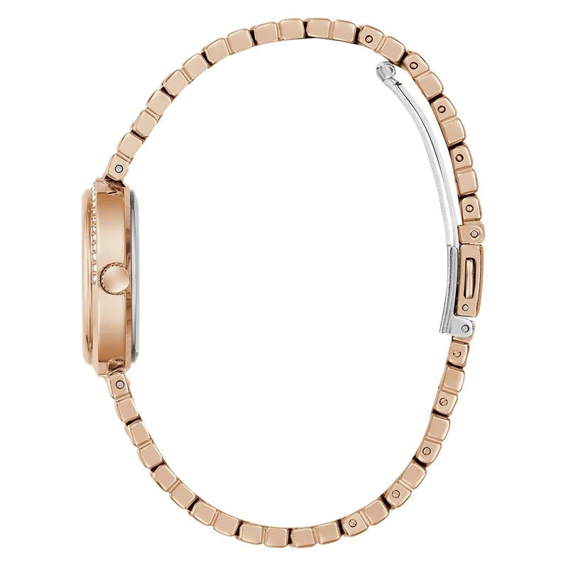 Guess Clara Quartz Rose Gold Mother-of-Pearl Dial Ladies Watch (GW0930L3)