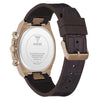 Guess Equity Chronograph Quartz Blue Dial Rose Gold Tone Stainless Steel Watch (GW0791G4)
