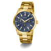 Guess Multi-Function Blue Dial Gold-Tone Stainless Steel Watch (GW0963G2)
