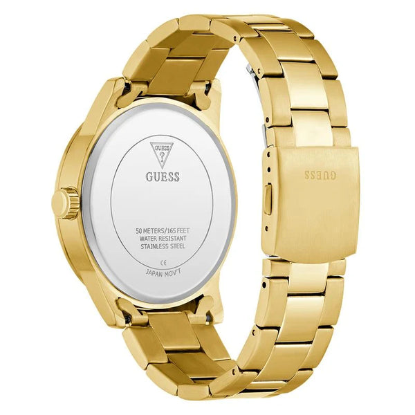 Guess Multi-Function Blue Dial Gold-Tone Stainless Steel Watch (GW0963G2)