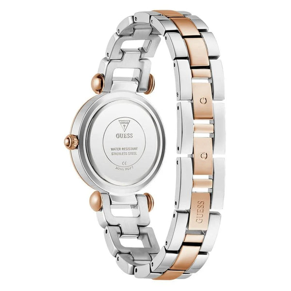 Guess Ginger Quartz Mother-of-Pearl Dial Two-Tone Rose Gold & Steel Watch (GW0869L2)